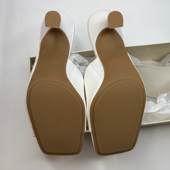 Anne Klein Women's Jerilyn Square Toe Dress Sandals- White- Size 7 - Picture 12 of 13